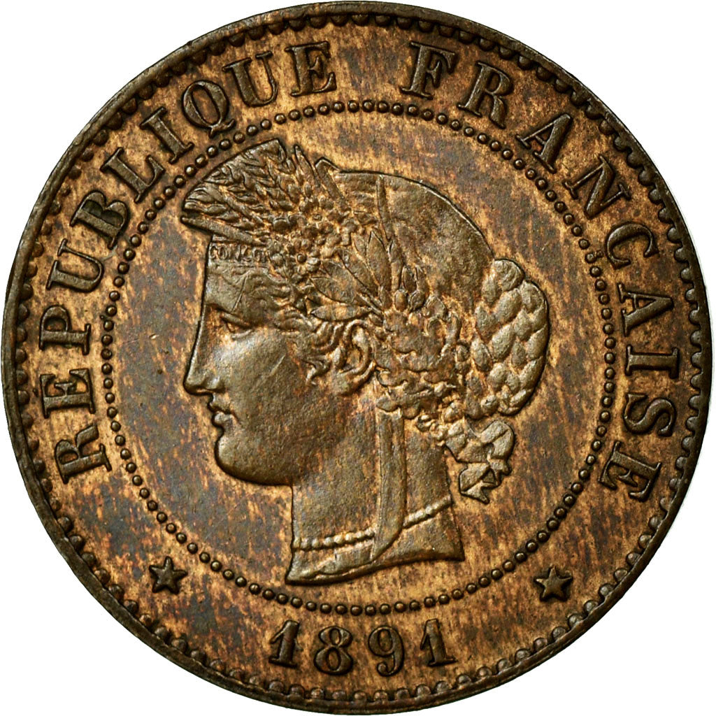 Coin, France, Cérès, Centime, 1891, Paris, MS(60-62), Bronze, KM:826.1