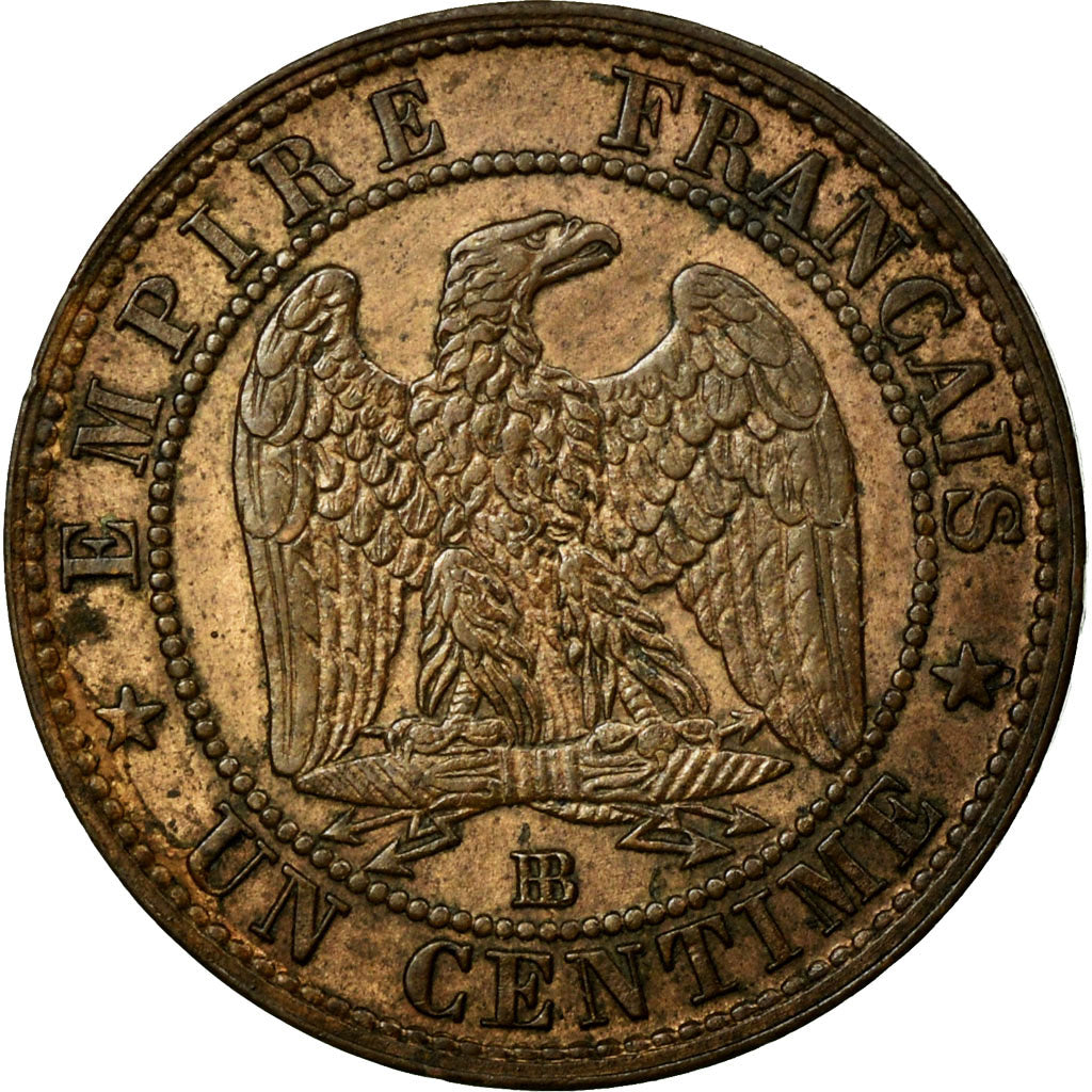 Coin, France, Napoleon III, Napoléon III, Centime, 1853, Strasbourg, MS(60-62)