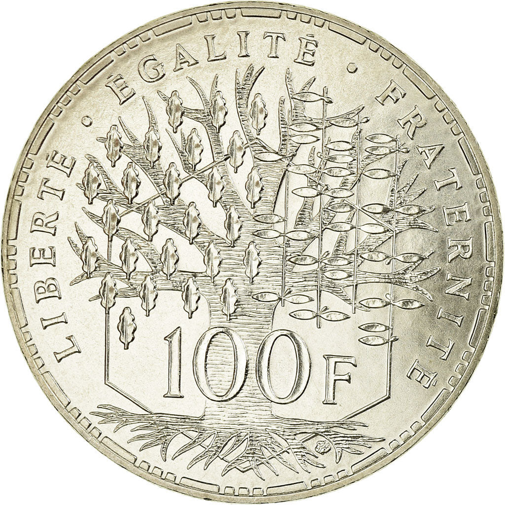 Coin, France, Panthéon, 100 Francs, 1982, Paris, MS(65-70), Silver, KM:951.1