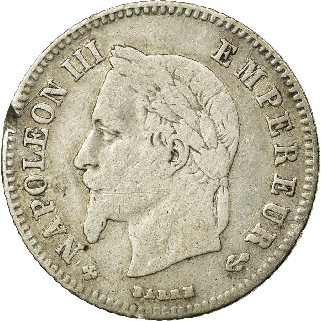 Monnaie, France, Napoleon III, Napoléon III, 20 Centimes, 1864, Strasbourg