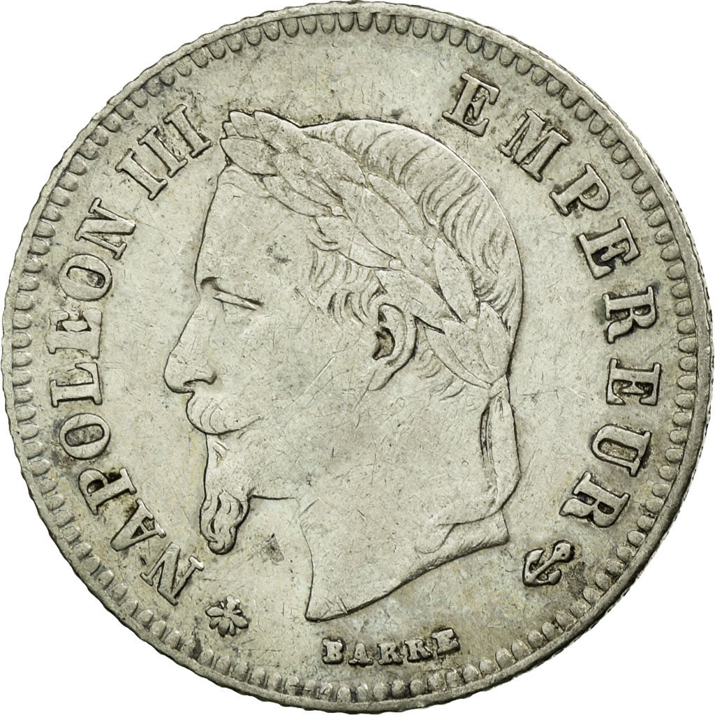 Munten, Frankrijk, Napoleon III, Napoléon III, 20 Centimes, 1864, Paris, ZF+