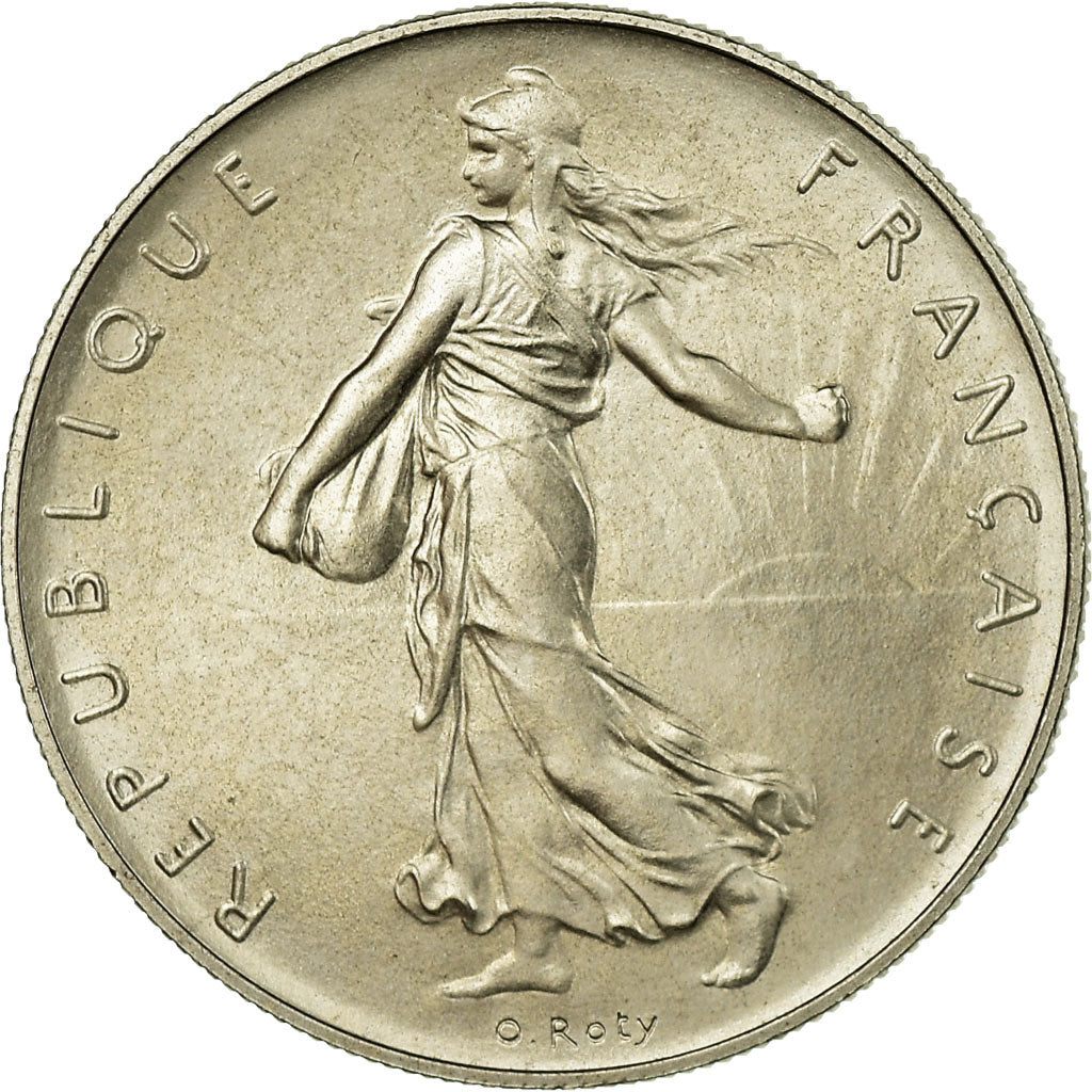 Coin, France, Semeuse, Franc, 1976, Paris, MS(65-70), Nickel, KM:925.1