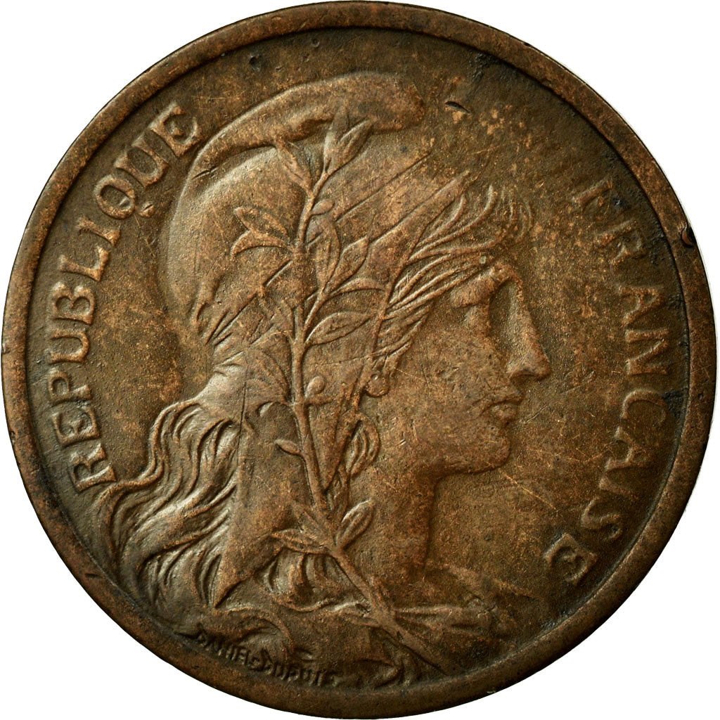 Coin, France, Dupuis, 2 Centimes, 1907, AU(50-53), Bronze, Gadoury:107