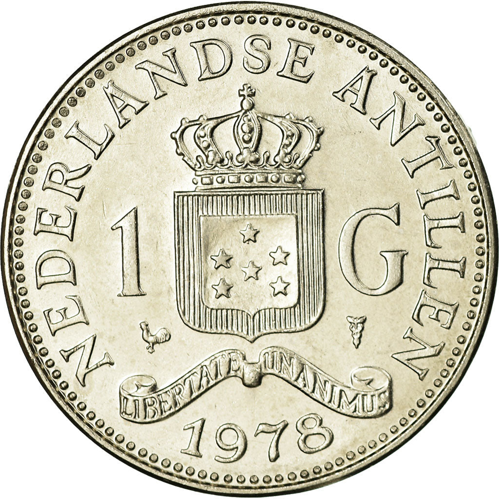 Moneda, Antillas holandesas, Juliana, Gulden, 1978, MBC, Níquel, KM:12