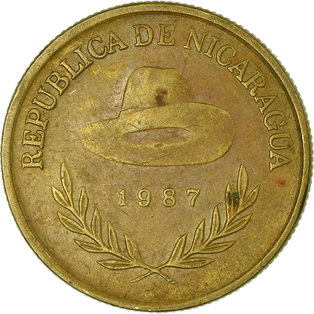 Monnaie, Nicaragua, Cordoba, 1987, TTB, Aluminum-Bronze, KM:59
