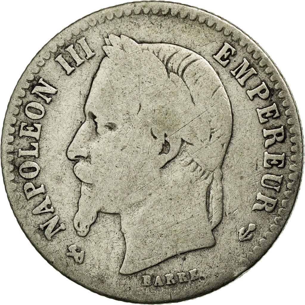 Coin, France, Napoleon III, Napoléon III, 50 Centimes, 1866, Bordeaux