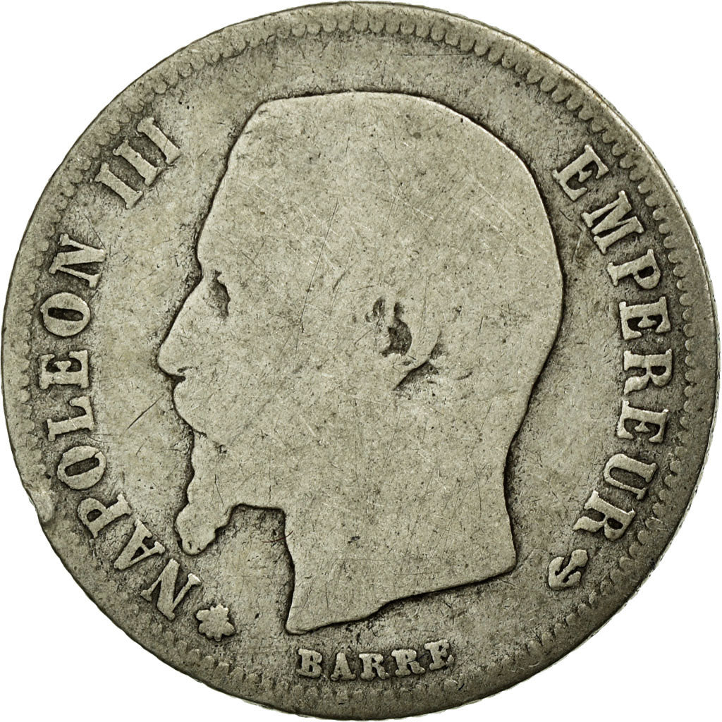 Coin, France, Napoleon III, Napoléon III, 50 Centimes, 1860, Strasbourg