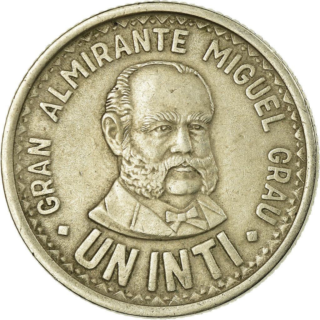 Moneda, Perú, Inti, 1985, Lima, MBC, Cobre - níquel, KM:296