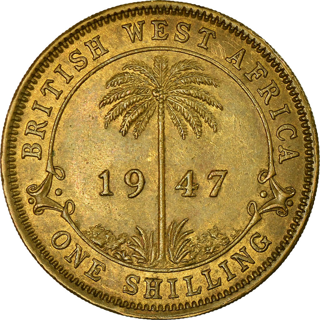 Coin, BRITISH WEST AFRICA, George VI, Shilling, 1947, EF(40-45), Nickel-brass