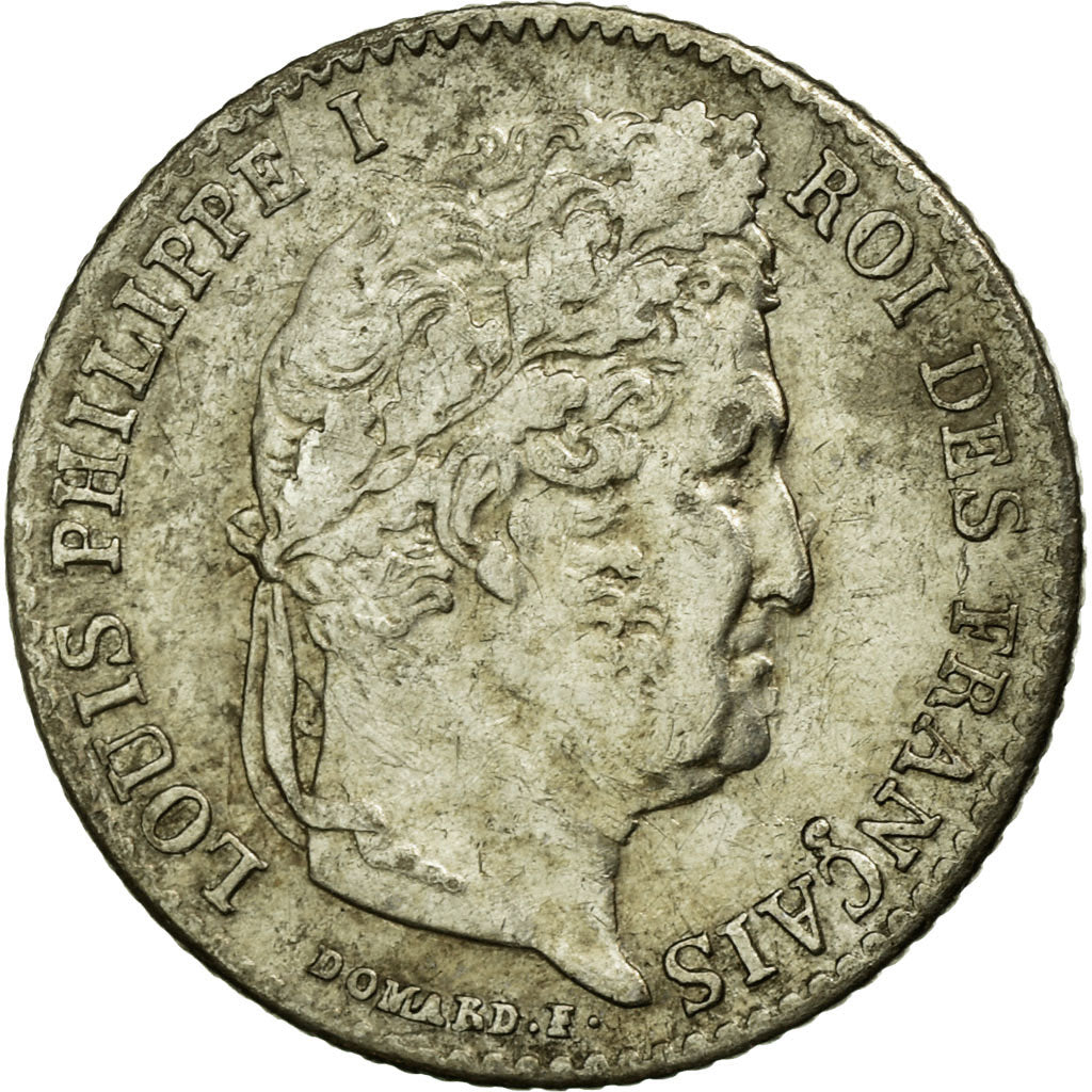 Coin, France, Louis-Philippe, 1/4 Franc, 1836, Strasbourg, VF(30-35), Silver