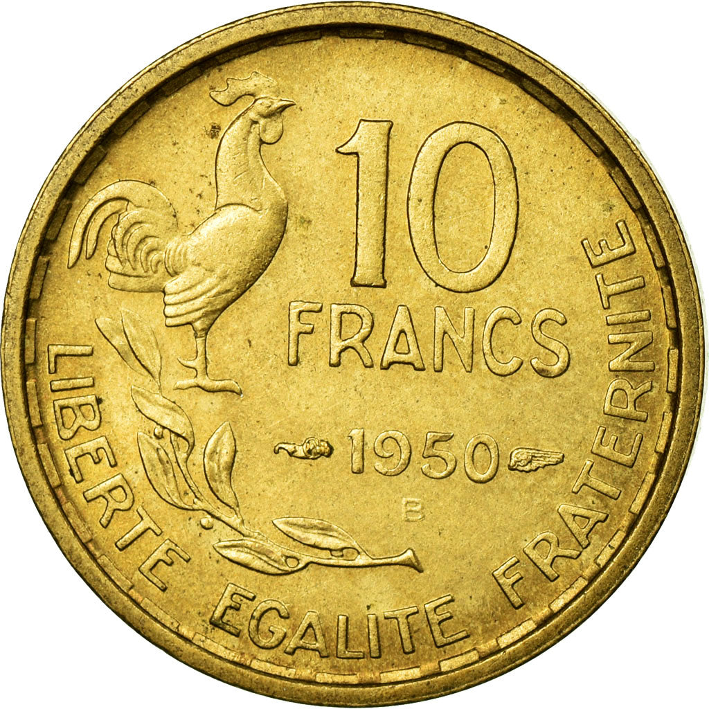 Coin, France, Guiraud, 10 Francs, 1950, Beaumont le Roger, MS(60-62)