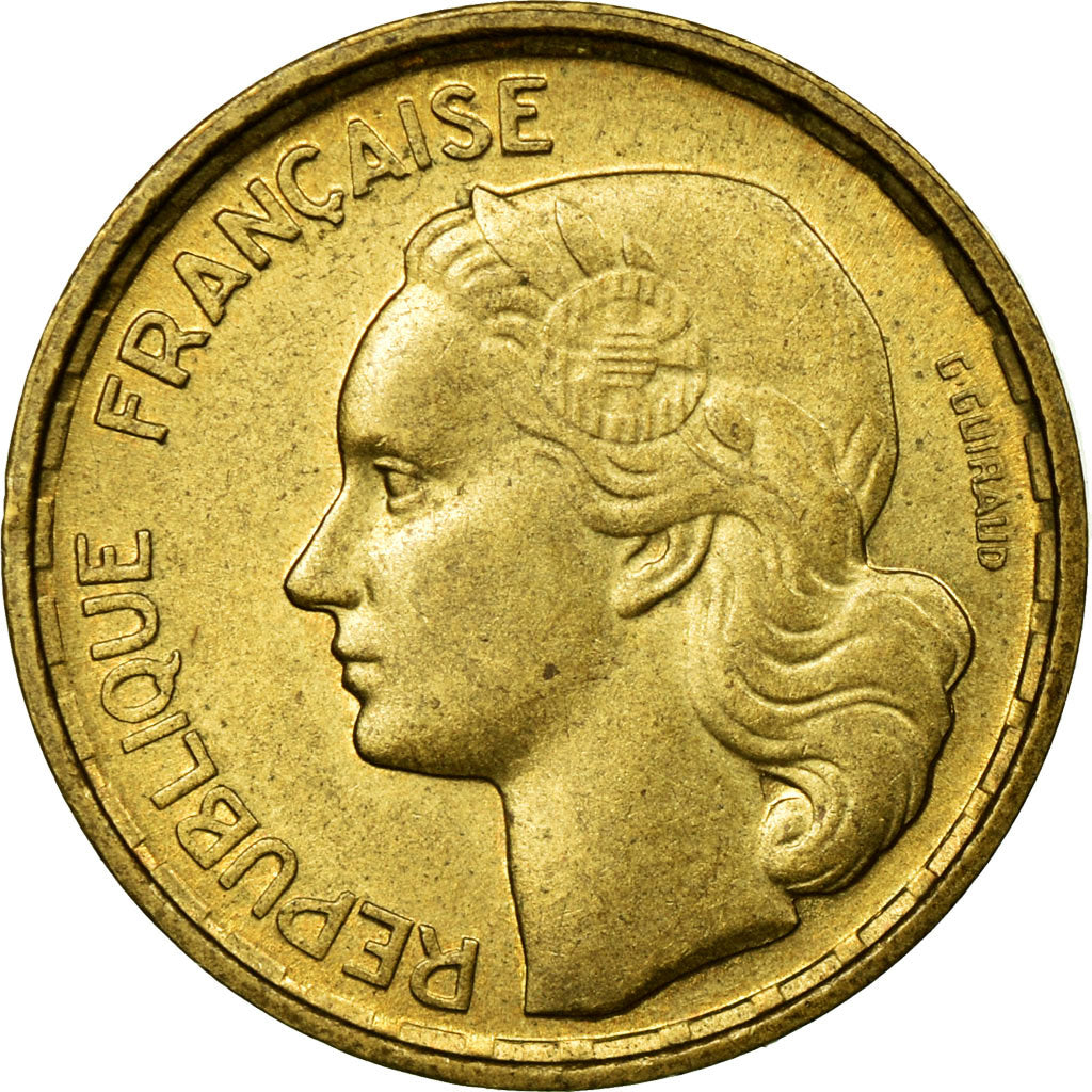 Coin, France, Guiraud, 10 Francs, 1954, Beaumont le Roger, AU(55-58)