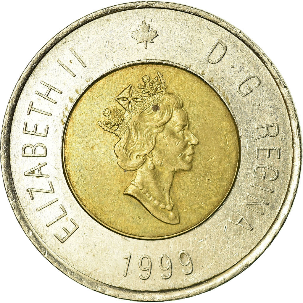 Moneda, Canadá, Elizabeth II, 2 Dollars, 1999, Royal Canadian Mint, Ottawa