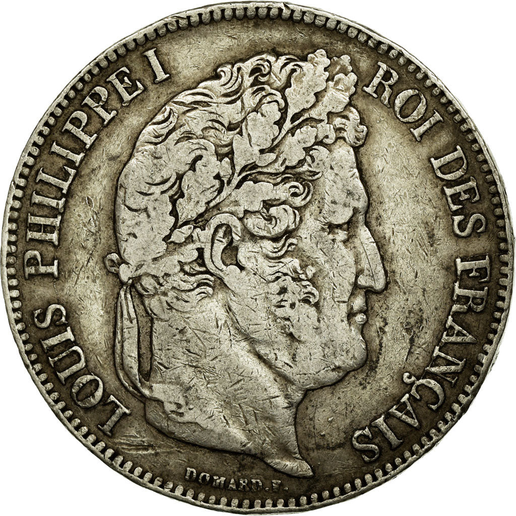 Coin, France, Louis-Philippe, 5 Francs, 1834, Nantes, VF(30-35), Silver