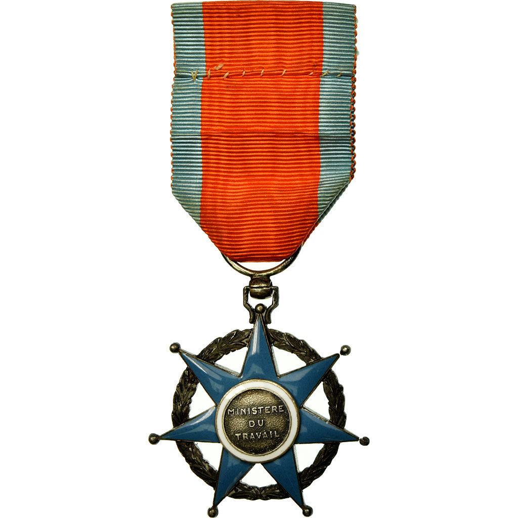 France, Ministère du Travail, Mérite social, Medal, Excellent Quality, Silver