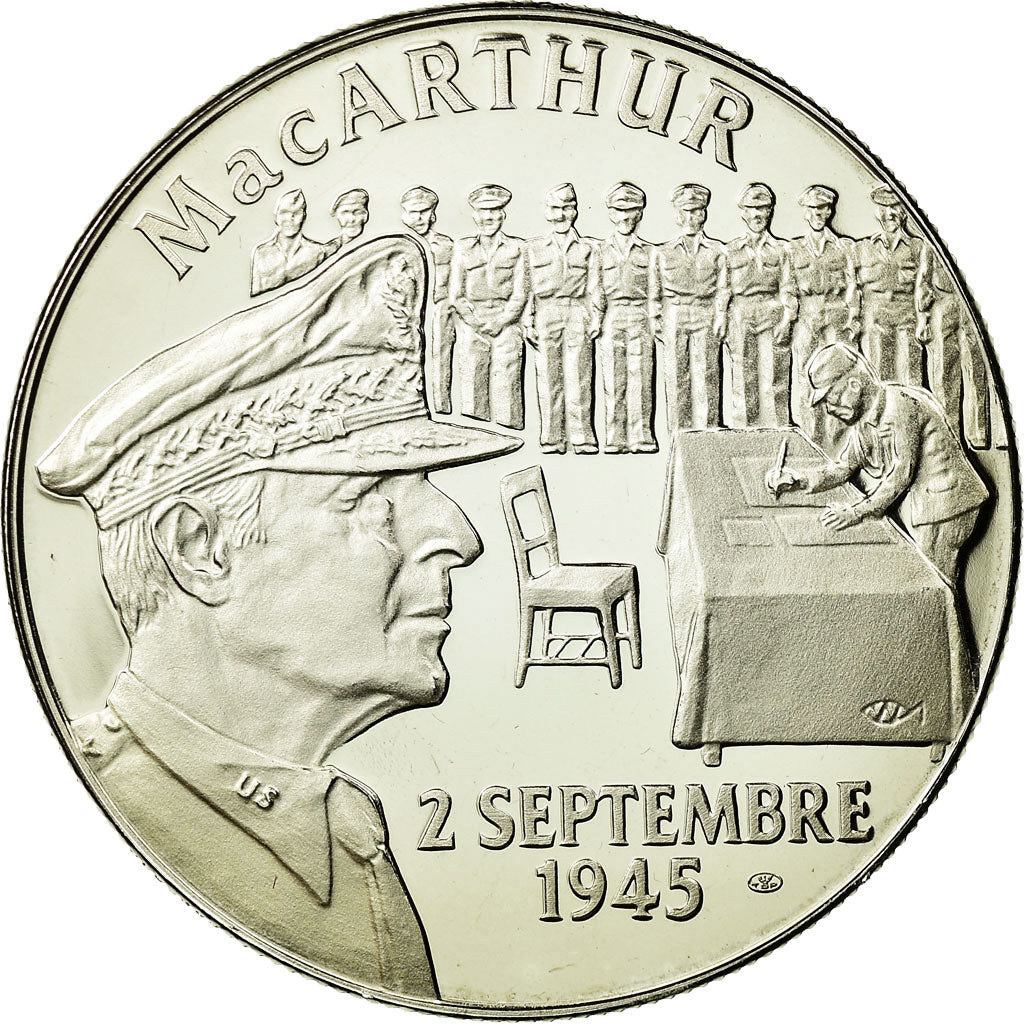 France, Medal, Seconde Guerre Mondiale, Mac Arthur, MS(65-70), Copper-nickel