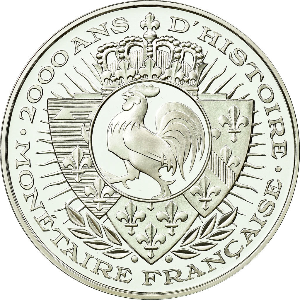 Francia, medaglia, 2000 ans d'Histoire Monétaire française, FDC, Argento