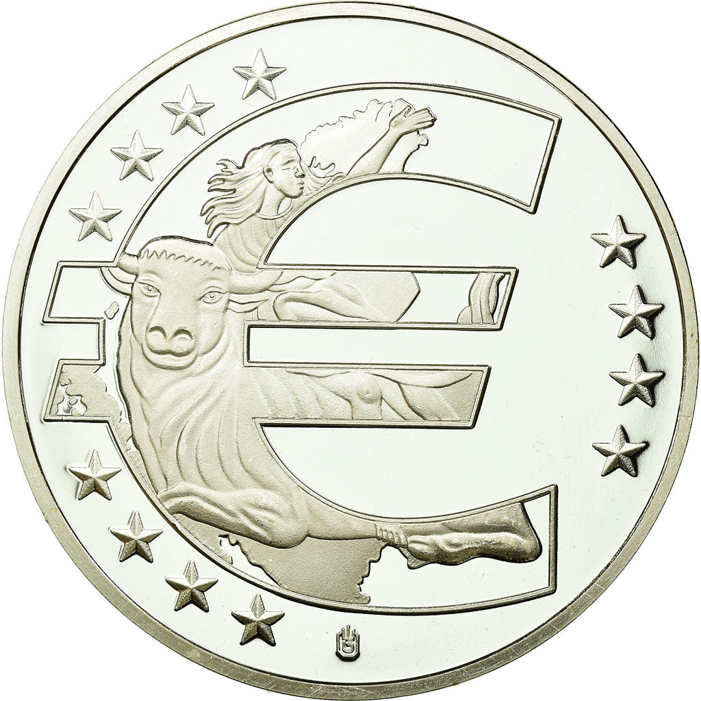 France, Medal, 10 Ans de l'Euro, Slovaquie, 2012, MS(65-70), Copper Plated