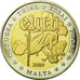 France, Medal, 10 E, Essai-Trial, Malte, 2009, MS(65-70), Bi-Metallic