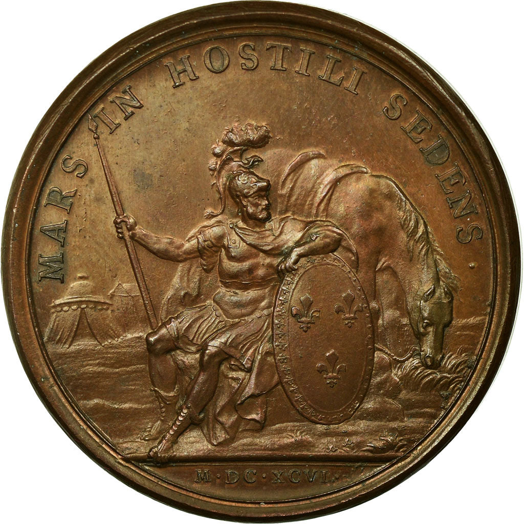 Francia, medaglia, Louis XIV, Campagne de 1696, 1696, Rame, Mauger, SPL