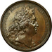 Francja, medal, Ludwik XIV, Édit contre les Fainéants, 1700, Miedź, Mauger