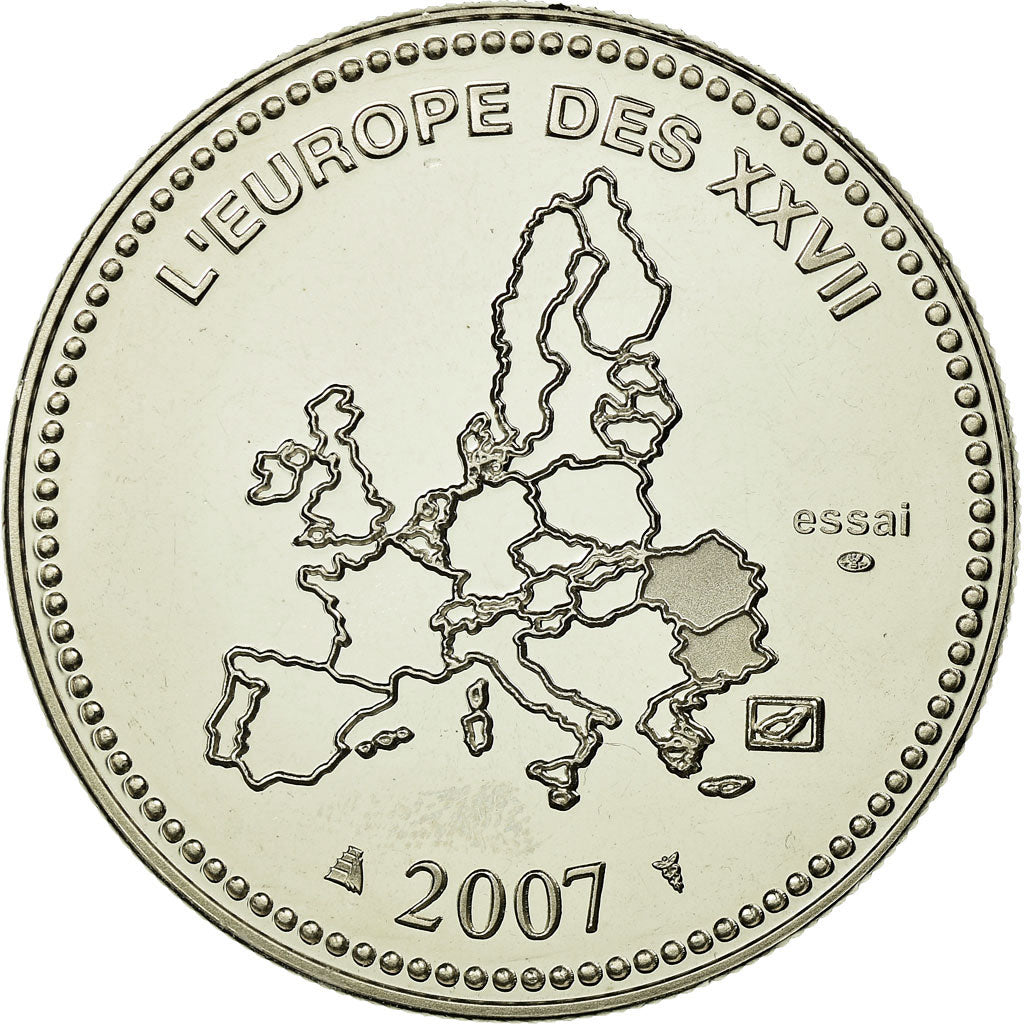 Francia, medalla, L'Europe des XXVII, La Slovénie entre dans l'Euro, 2007, FDC
