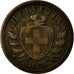 Coin, Switzerland, 2 Rappen, 1851, Paris, EF(40-45), Bronze