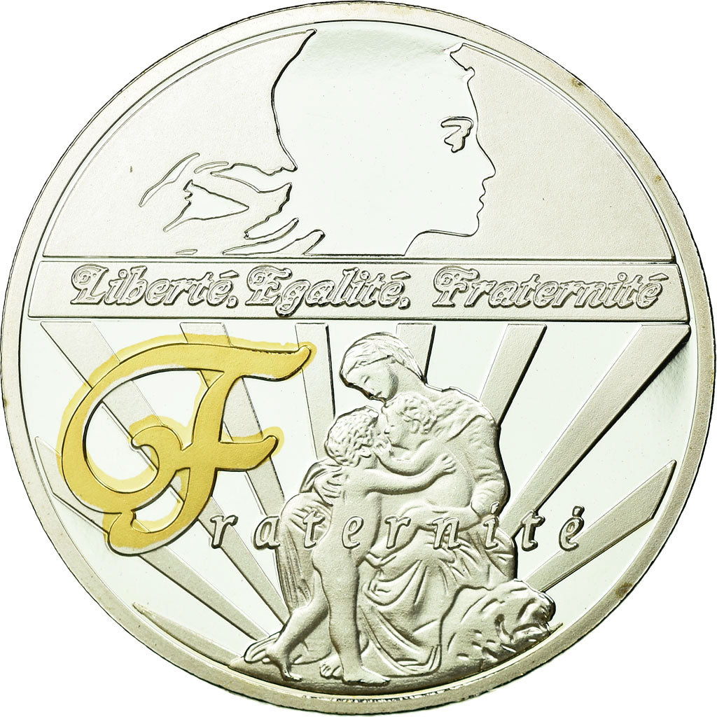 France, Médaille, Les Symboles de la République Française, Fraternité, FDC