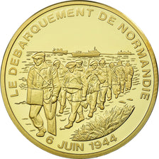 France, Medal, Débarquement de Normandie, MS(65-70), Copper Gilt