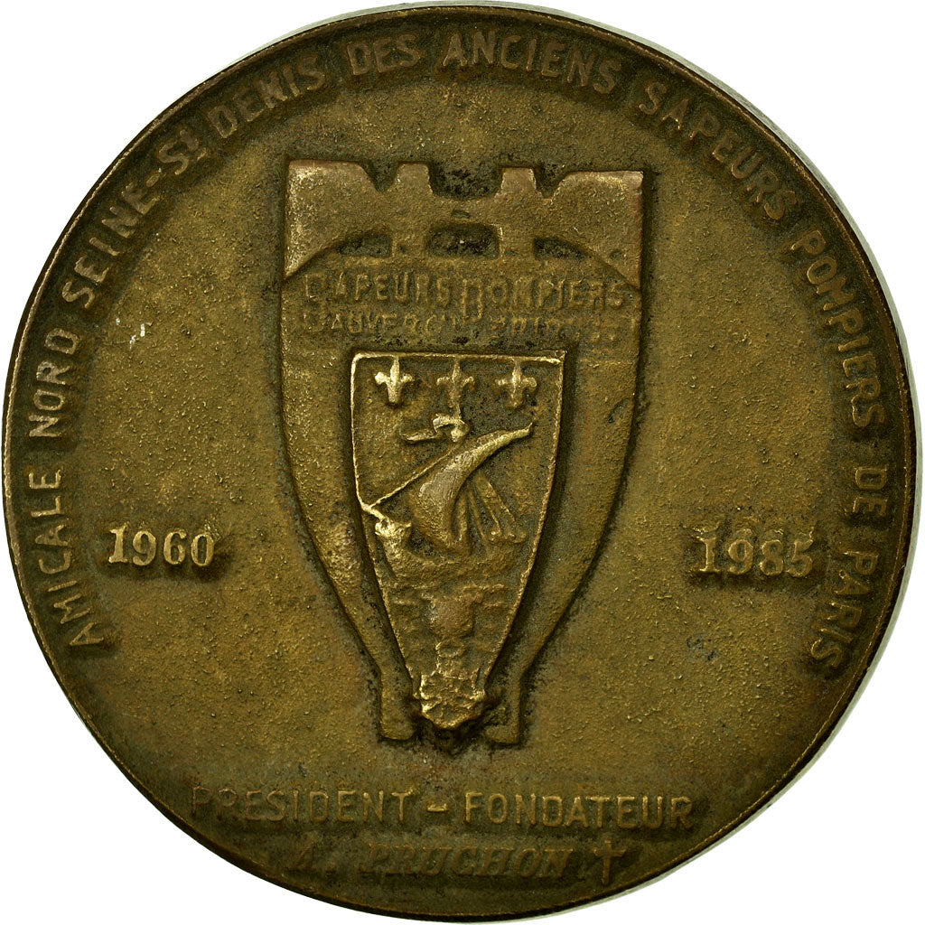 Francia, medalla, Fédération des Amicales d'Anciens Sapeurs Pompiers de Paris