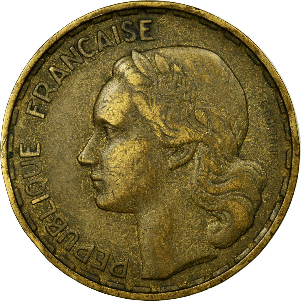 Münze, Frankreich, Guiraud, 50 Francs, 1954, S+, Aluminum-Bronze, Gadoury:880