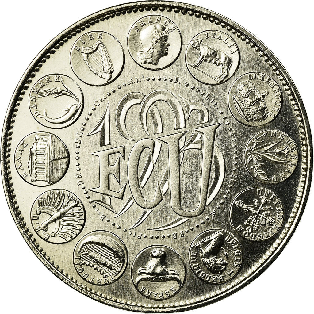 France, Medal, Ecu Europa, Marianne, 1993, Rodier, MS(65-70), Copper-nickel