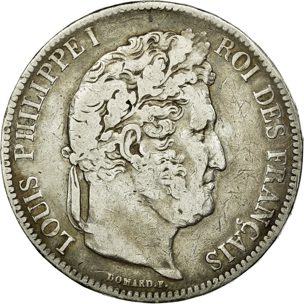 Coin, France, Louis-Philippe, 5 Francs, 1835, Nantes, VF(30-35), Silver