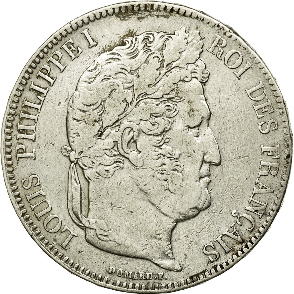 Coin, France, Louis-Philippe, 5 Francs, 1832, Perpignan, EF(40-45), Silver