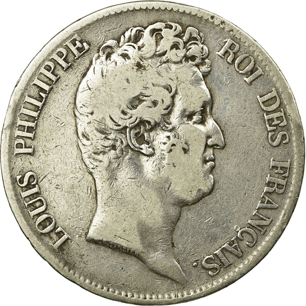 Coin, France, Louis-Philippe, 5 Francs, 1830, Lille, VF(30-35), Silver