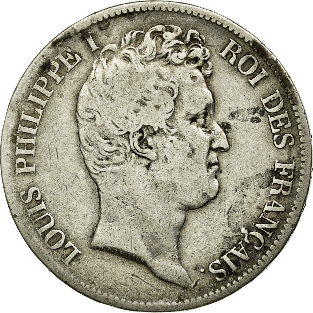 Coin, France, Louis-Philippe, 5 Francs, 1831, La Rochelle, VF(20-25), Silver