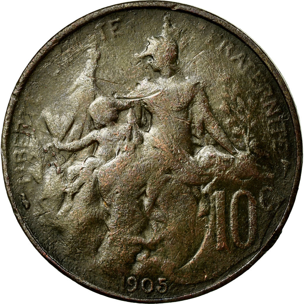 Coin, France, Dupuis, 10 Centimes, 1905, VF(20-25), Bronze, Gadoury:277