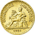 Münze, Frankreich, Chambre de commerce, 2 Francs, 1921, VZ+, Aluminum-Bronze