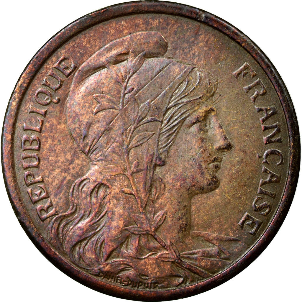 Coin, France, Dupuis, 2 Centimes, 1909, AU(50-53), Gadoury:107
