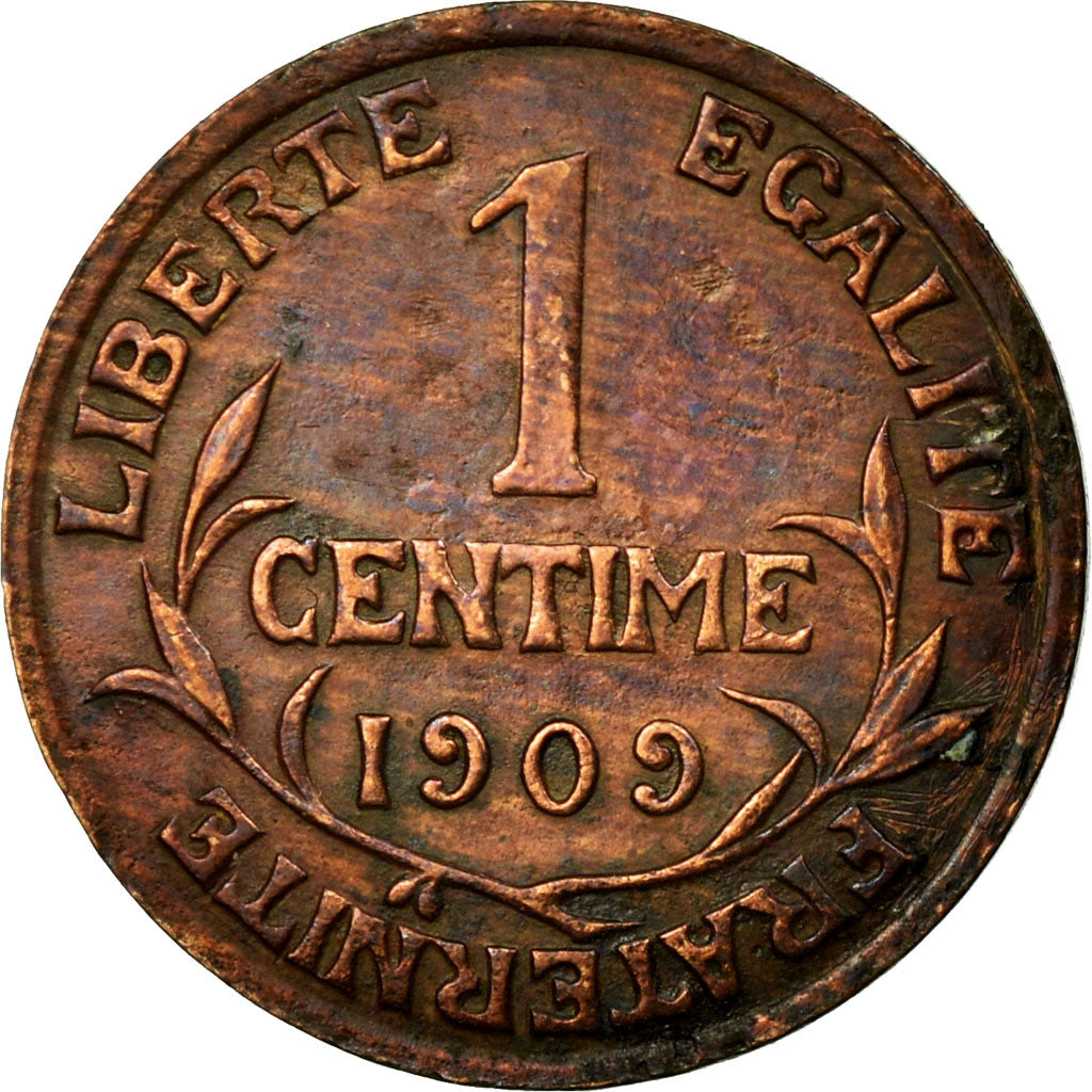 Monnaie, France, Dupuis, Centime, 1909, TTB, Bronze, Gadoury:90