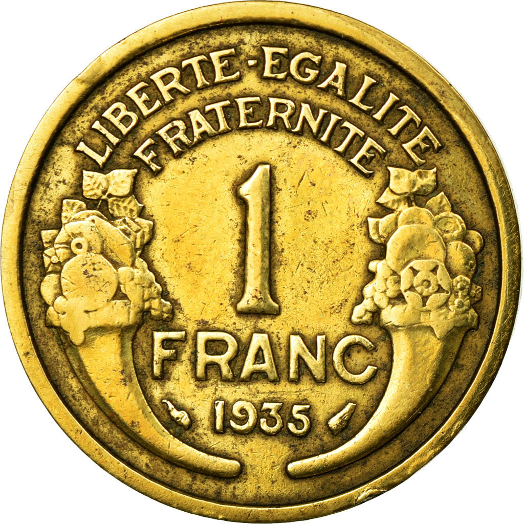 Moneta, Francia, Morlon, Franc, 1935, BB, Alluminio-bronzo, Gadoury:470