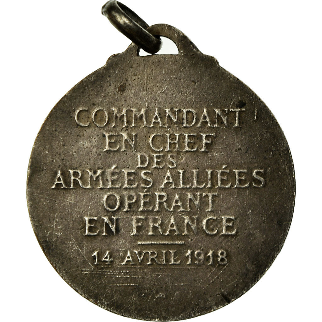 Francia, Maréchal Foch, Commandant des Armées, medaglia, 1918, Ottima