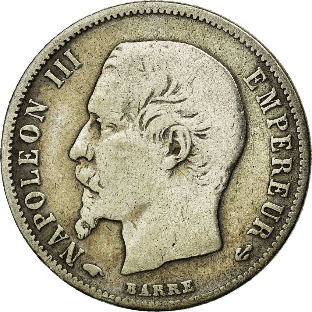 Munten, Frankrijk, Napoleon III, Napoléon III, 50 Centimes, 1859, Paris, FR