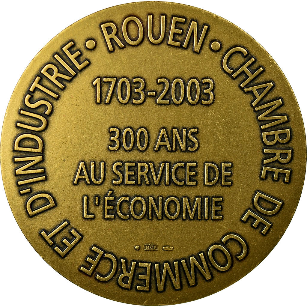 France, Medal, Chambre de Commerce et d'Industrie de Rouen, 2003, Coeffin
