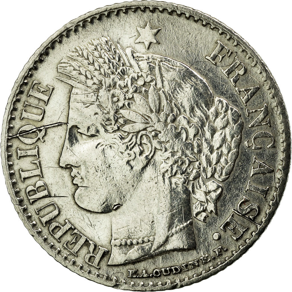 Moneta, Francia, Cérès, 20 Centimes, 1850, Paris, BB+, Argento, KM:758.1