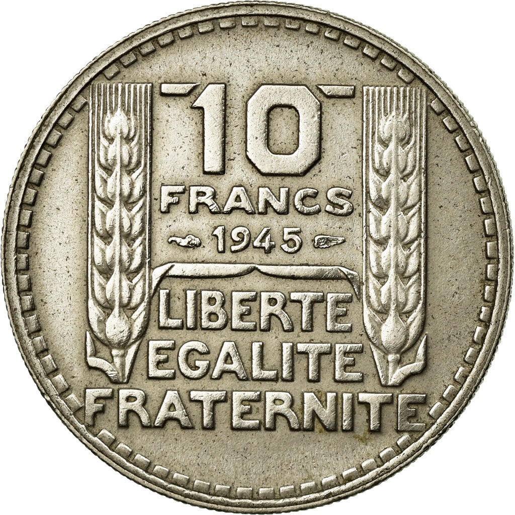 Coin, France, Turin, 10 Francs, 1945, EF(40-45), Copper-nickel, Gadoury:810a