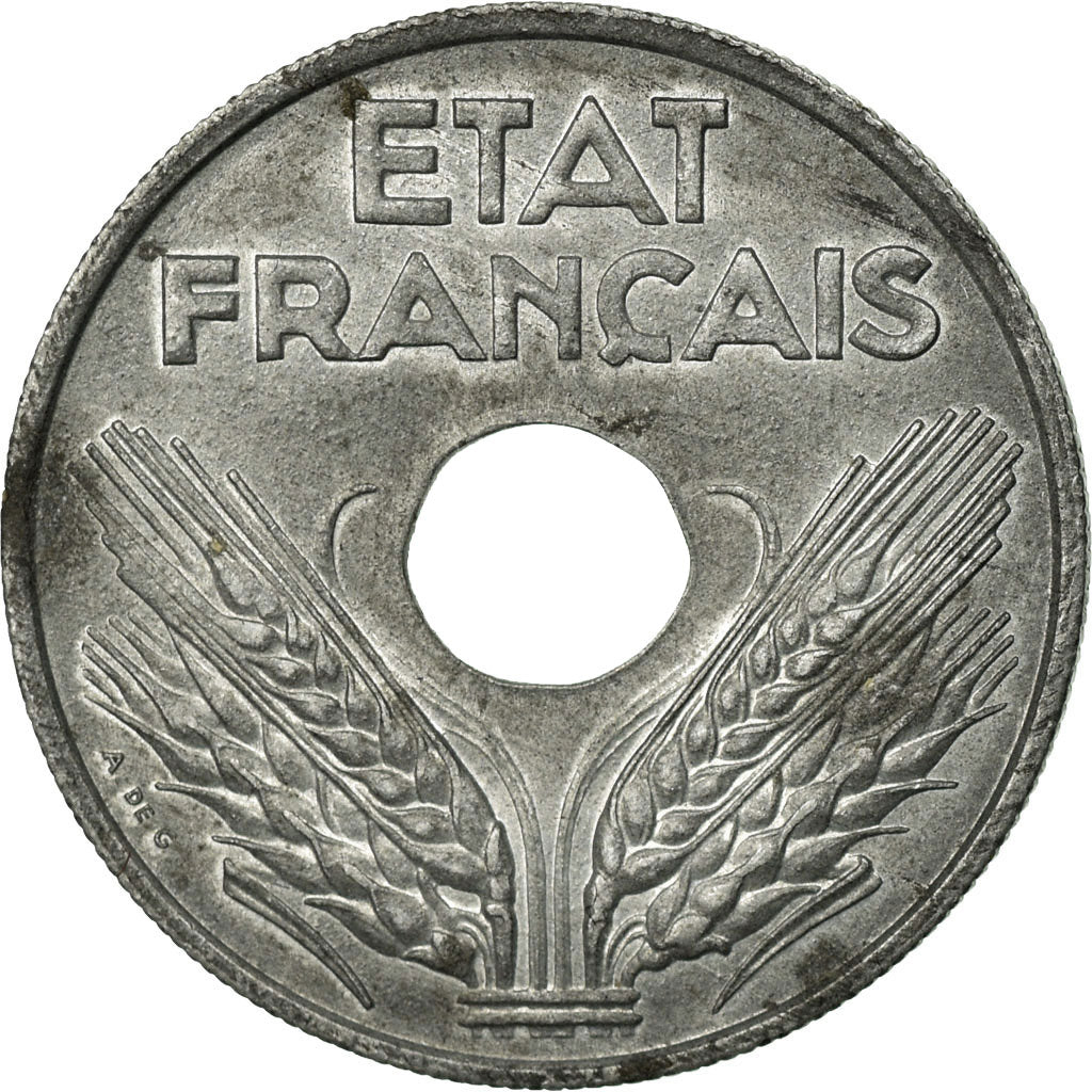 Münze, Frankreich, État français, 20 Centimes, 1944, Paris, SS+, Zinc