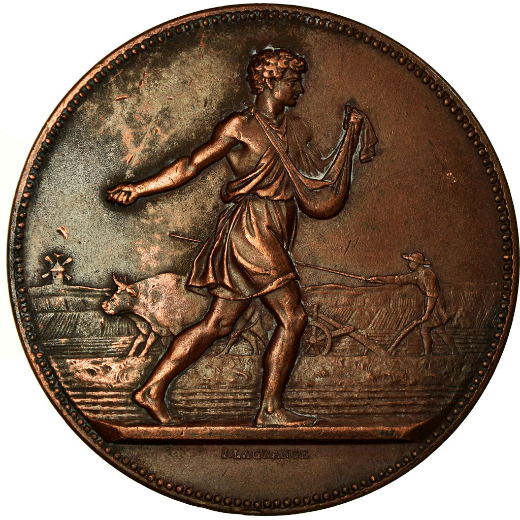 France, Médaille, Comice Agricole de Rouen, Lagrange, TTB+, Cuivre