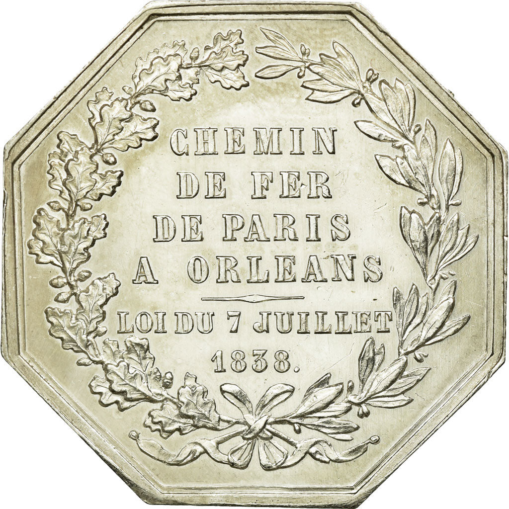 France, Token, Railway, AU(55-58), Silver