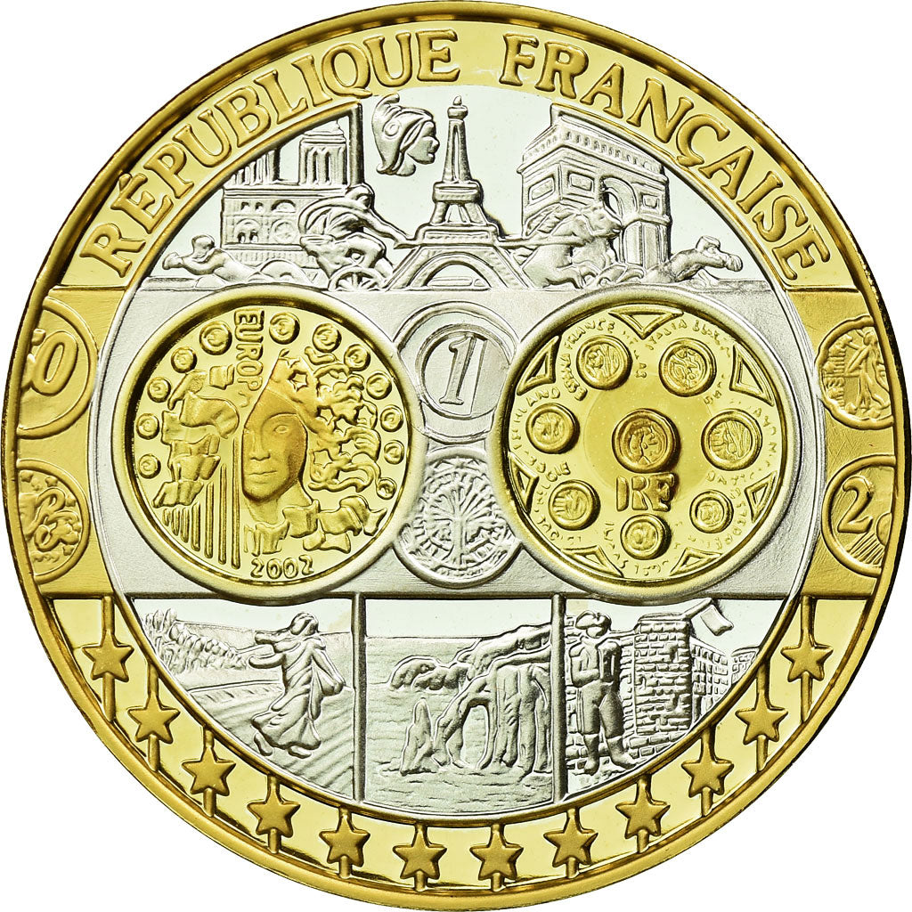 France, Medal, Europe, République Française, MS(65-70), Silver